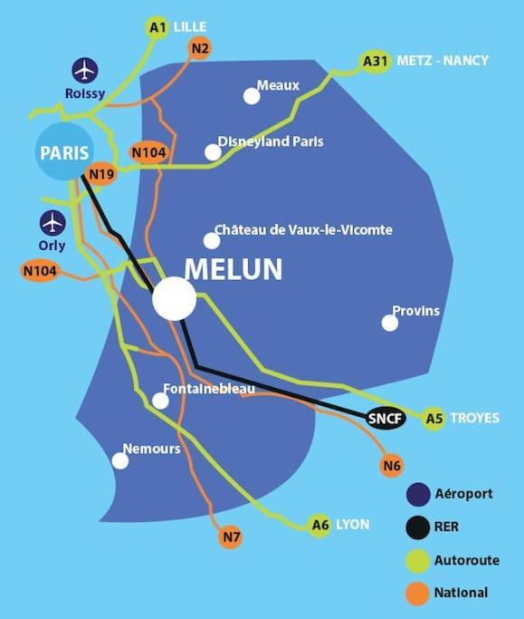 Villa Eugénie Melun Esterno foto